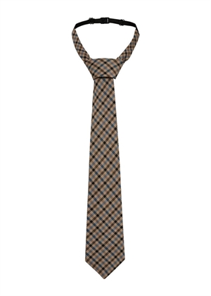 Check tie Mocca/Black HAUTE L'AMITIÈ